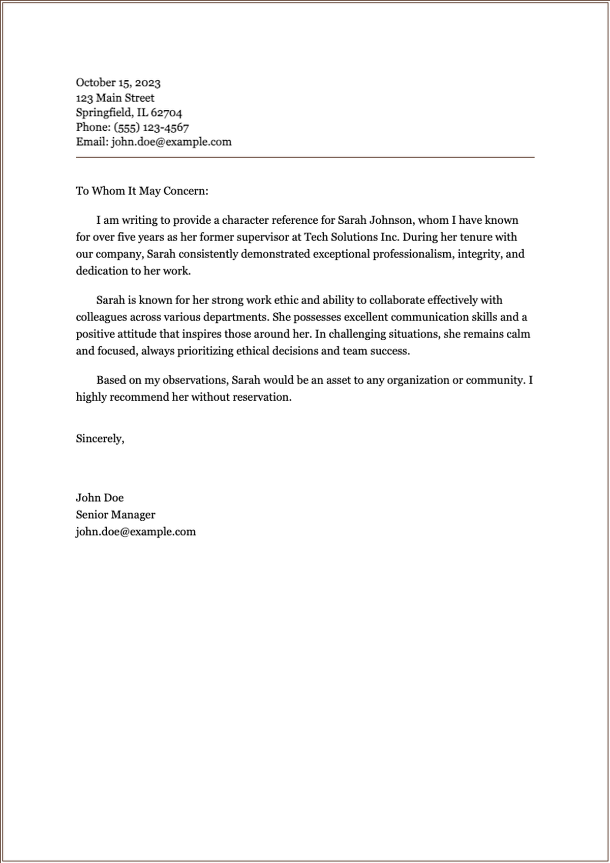 Professional reference letter template with placeholder fields_variant_1